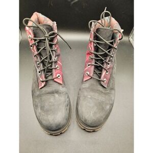 Timberland Waterproof Insulated Boots Black Nubuck Plaid Camo A5S1X Women 8.5-9